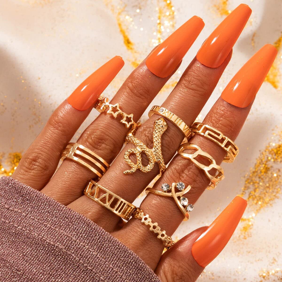 Contemporary Stackable Rings Set (Style 3)